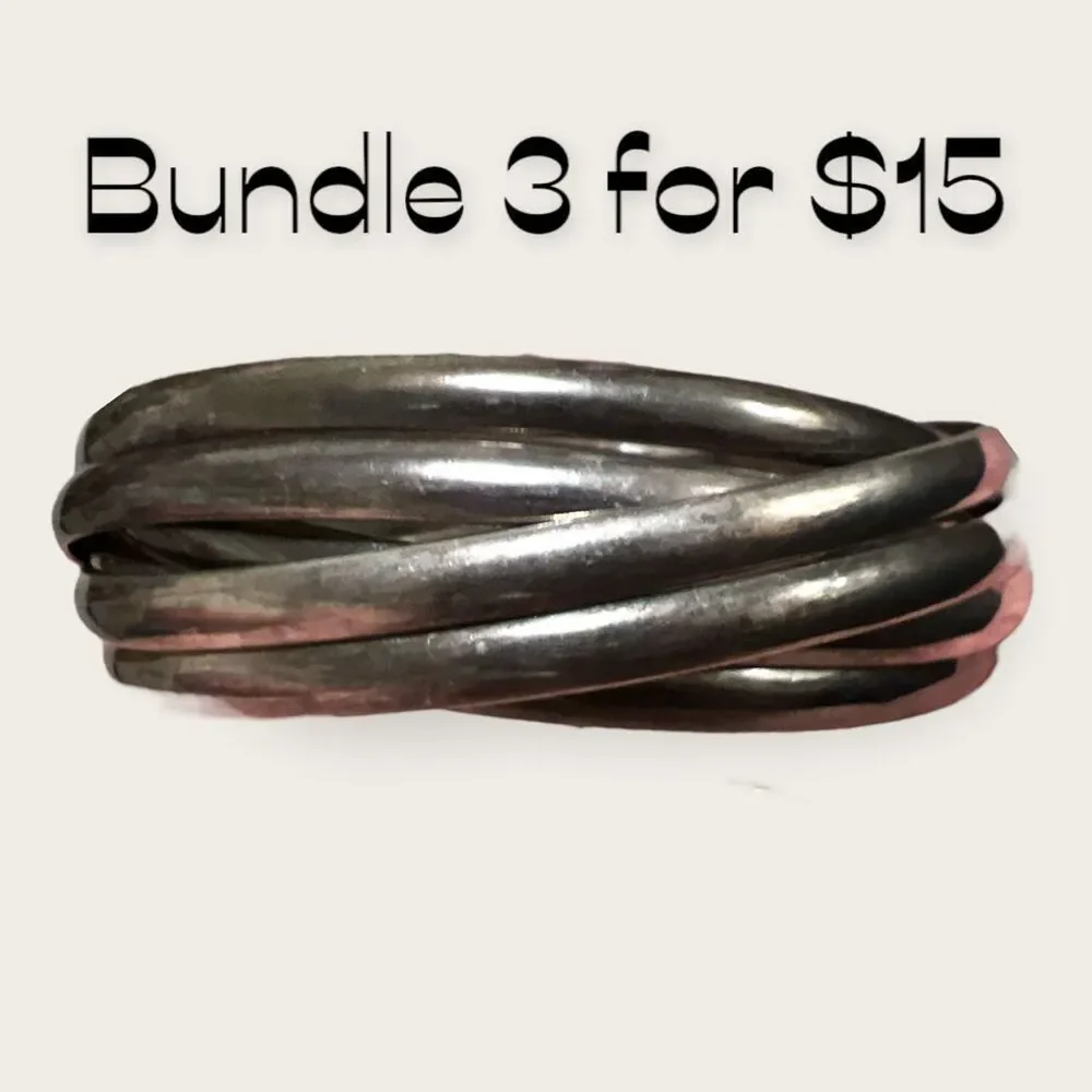 Bundle Sale 3 for $15 |  Linked Bracelet Set of 6 READ